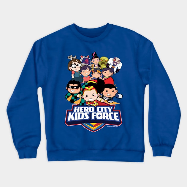 Hero City Kids Force All Star Cast Crewneck Sweatshirt by ABSI